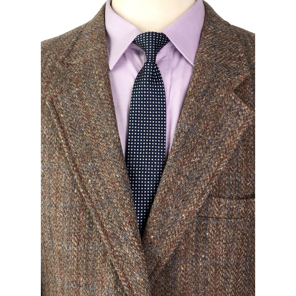 44R Levis USA Mens Vintage Pure Wool Tweed 2 Button Blazer Sport Coat Moss Brown - Picture 2 of 12